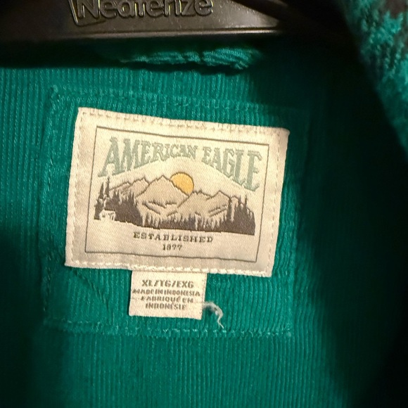 American Eagle Outfitters Tops - American Eagle Teal flannel